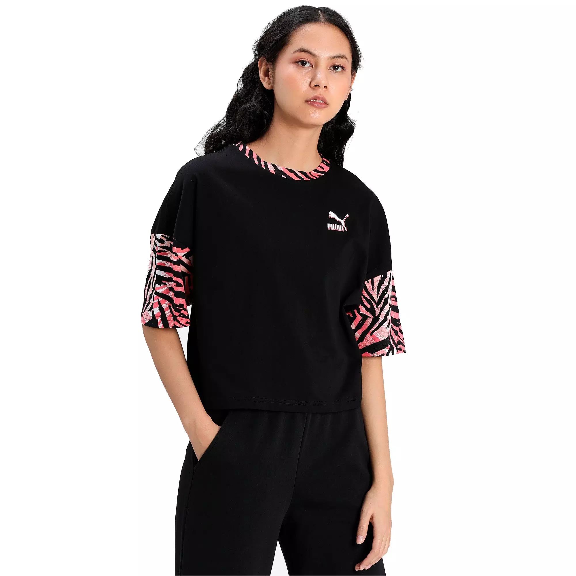 Puma zebra print store shirt